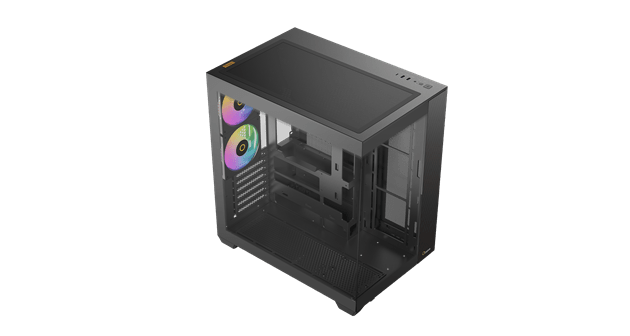 Корпус Ocypus Delta C74 BK ARGB (Delta-C74-BKD200XX-GL) [Midi Tower, 2 x 120 мм, черный]