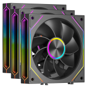 Комплект вентиляторов для корпуса PCCooler F3 X120R ARGB BK 3IN1 [120 мм, 1800 об/мин, 54 CFM, 28 dB, PWM]