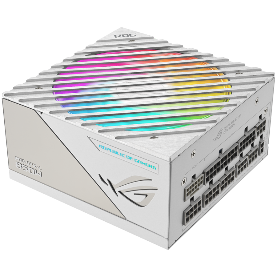Блок питания Asus ROG LOKI SFX-L 850W Platinum White Edition (90YE00N2-B0NA00) [850 Вт, 80 PLUS Platinum, 6x SATA, 3 x 6+2 pin PCIe, 2x 4+4 pin CPU, SFX]