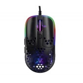 Мышь Xtrfy MZ1 (MZ1-RGB-BLACK-TP) [проводная, светодиодная, 16000 DPI, 1000 Гц, подсветка, черная]