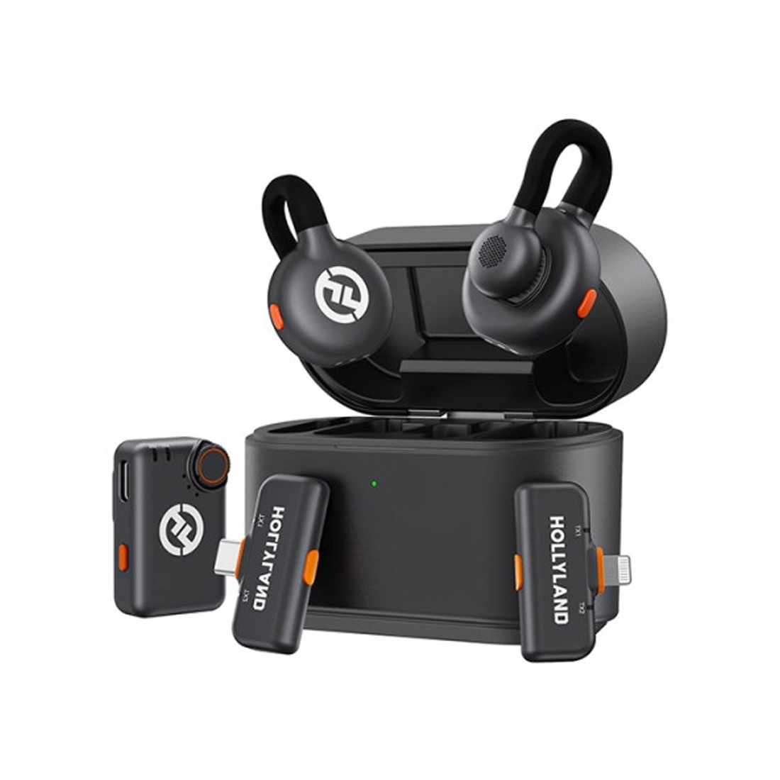 Петличный микрофон Hollyland Lark M2S Ultimate Combo (M2SUC), черный