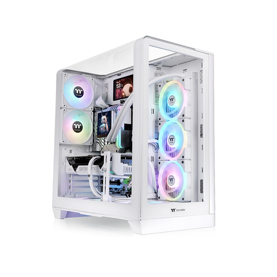 Корпус Thermaltake View 390 TG White (CA-11F-00M6WN-01) [Midi Tower, 2 x 120 мм, белый]