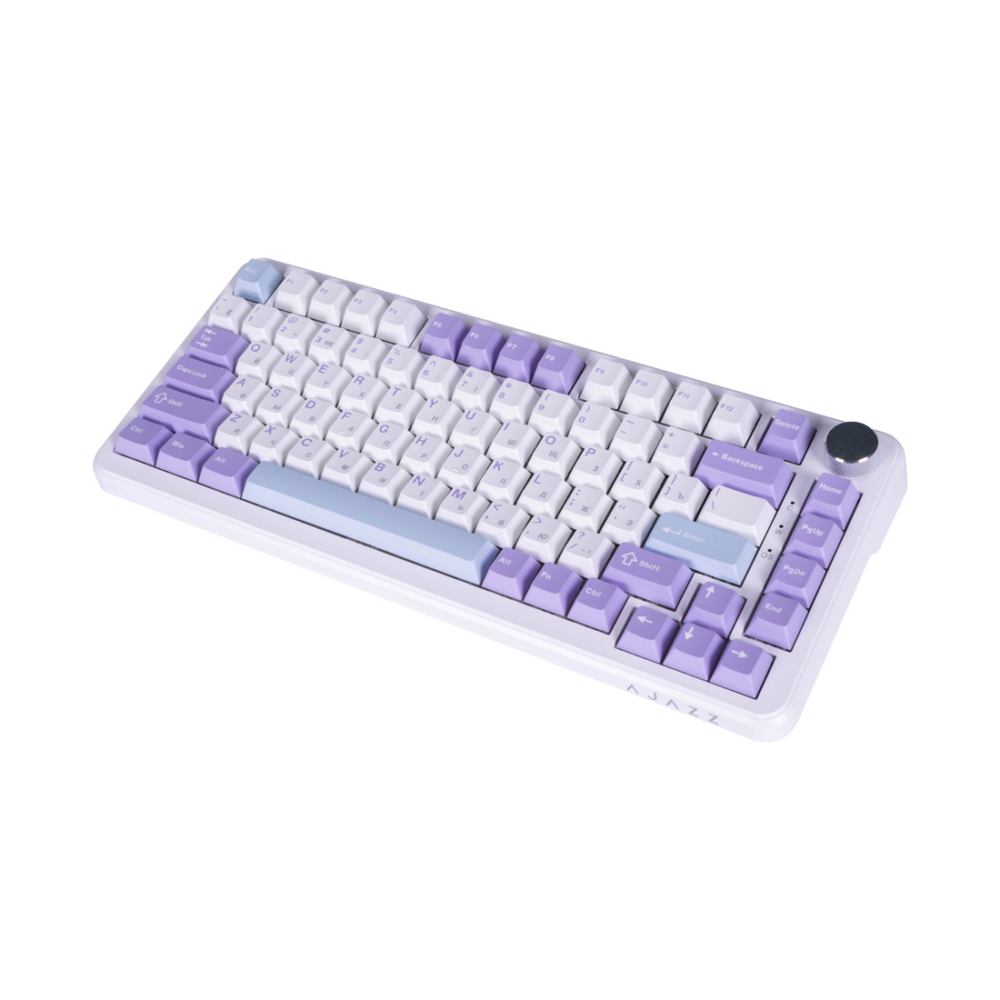 Клавиатура Ajazz AK820 MAX [механическая, проводная, RGB подсветка, Magnetic Switch, белая]