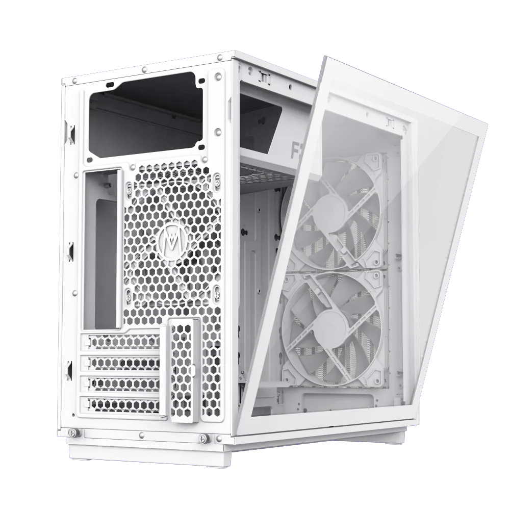 Корпус GameMax F35 BW Black (1116-4035R0003) [Midi Tower, 2 x 140x140 мм, белый]