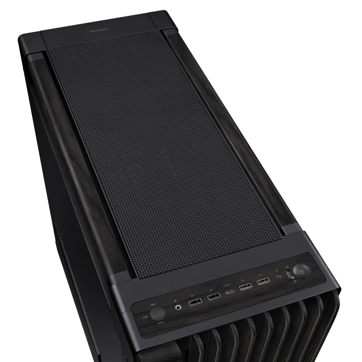 Корпус Asus PROART PA602 WOOD TG PWM BLACK [Midi Tower, 1 x 140 мм, 2 x 200 мм]