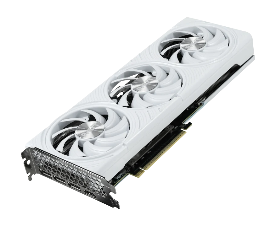 Видеокарта Palit RTX5070 WHITE OC 12GB (NE75070U19K9-GB2050W) [12 ГБ, GDDR7, 192 бит, HDMI, DisplayPort (3 шт)]