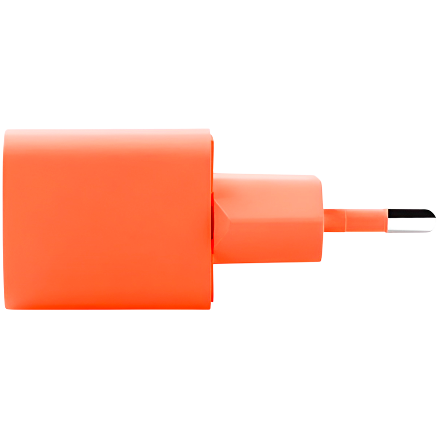 ttec SmartCharger GAN 20W PD (2SCG20CNT) Travel Fast Charger + USB-C - USB-C 3A Cable 120cm, Neon Orange