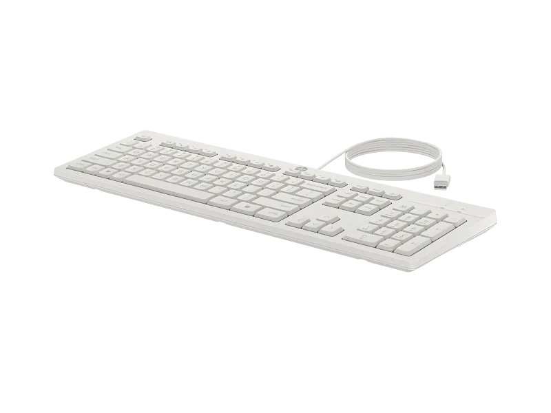 Клавиатура+мышь HP 225 (AW5S6AA) [мембранная, проводная, белая]