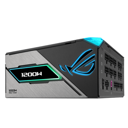 Блок питания Asus ROG Thor 1200W Platinum III (ROG-THOR-1200P3-GAMING) [1200 Вт, 80 PLUS Platinum, 7x SATA, 1 x 16 pin (12VHPWR) PCIe, 2x 4+4 pin CPU, ATX]