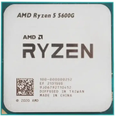 Процессор AMD Ryzen 5 5600G, AM4, 6 x 3900 МГц, TDP 65 Вт, OEM