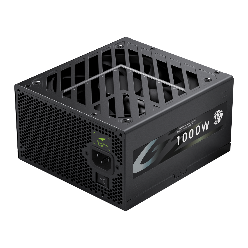 Блок питания GameMax GZ 1000G Gold (2121-1000B0002) [1000 Вт, 80 PLUS Gold, 10x SATA, 1 x 16 pin (12VHPWR), 4 x 6+2 pin PCIe, 2x 4+4 pin CPU, ATX]