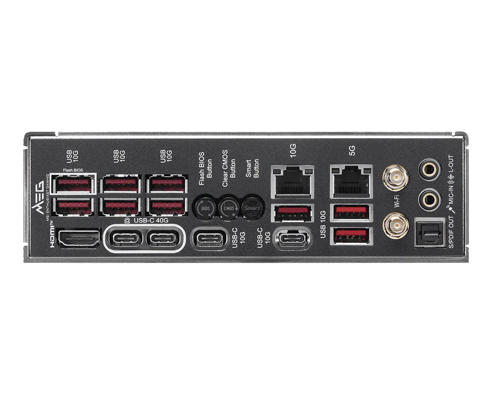 Материнская плата MSI MEG X870E ACE MAX [AM5, AMD X870E, 4xDDR 5, 5xM.2, 2xPCI-E x16, E-ATX]