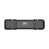 Внешний SSD-накопитель Silicon Power DS72 (SP250GBUC3S72V1K) [250 ГБ, USB 3.2 Gen 2 Type A, USB 3.2 Gen 2 Type C, 850/1050 МБ/с]