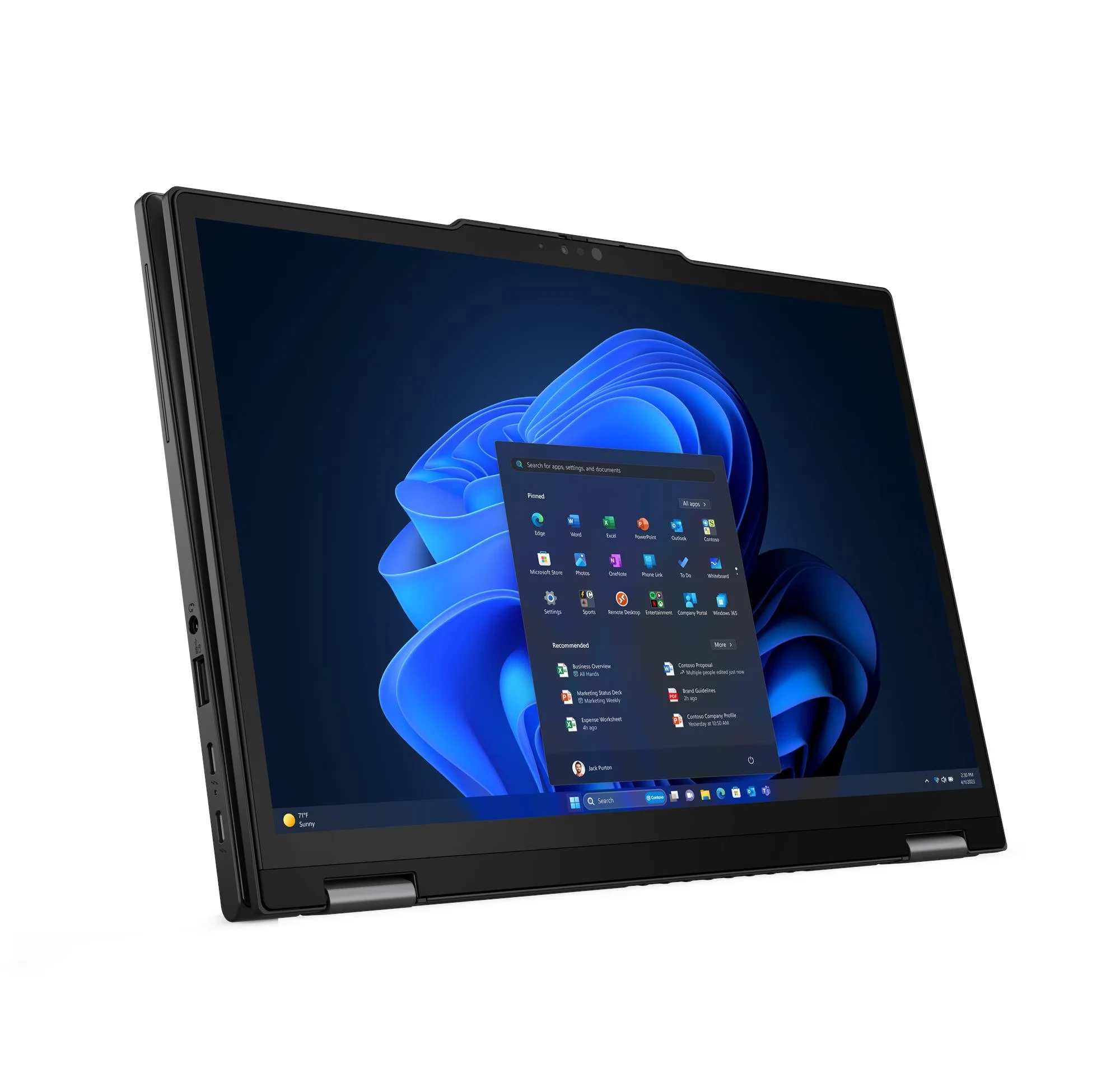 Ноутбук Lenovo ThinkPad X13 2-in-1 G5 (21LW003TFW) [13.3", Core Ultra 7 155U, 32 ГБ ОЗУ, 1 ТБ SSD, Windows 11 Pro]