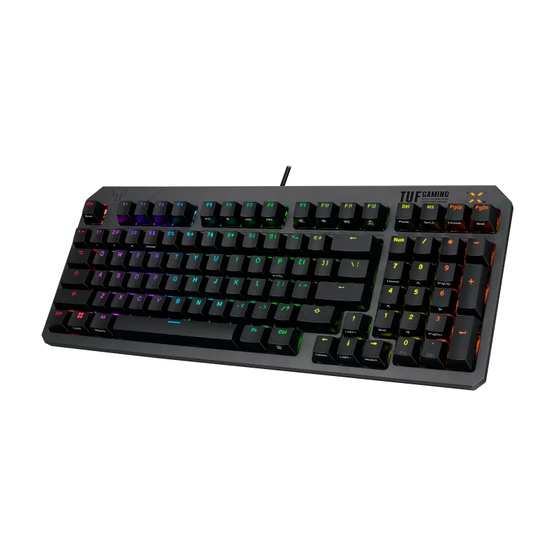 Клавиатура Asus RA07 TUF K3 GEN II (90MP0390-BKRA01) [Механическая, проводная, клавиш - 97, подсветка, черная]