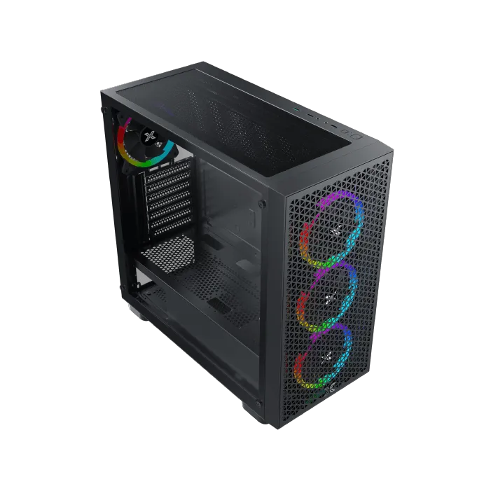Корпус Xigmatek Gamin G Pro (EN42522) [Midi Tower, 4x 120 мм ARGB, черный]