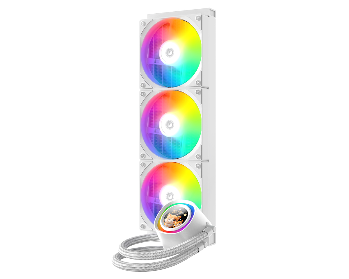 Система охлаждения ID-COOLING FX360 LCD WHITE  [120 × 120 мм, 2450 об/мин, 34.3 дБ, 4 pin]