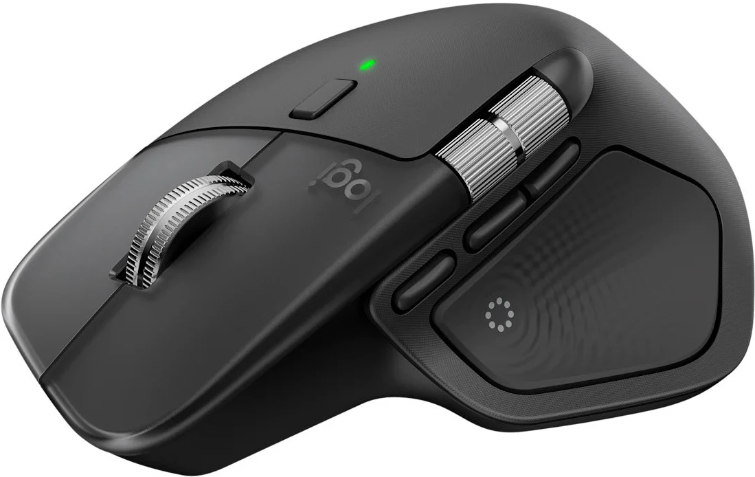 Мышь Logitech MX Master 4 (910-007562) [беспроводная, светодиодная, 8000 DPI, 1000 Гц, серый]