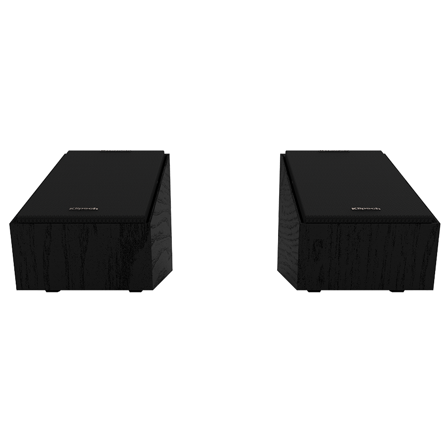 Акустические колонки Klipsch Reference R-40SA с поддержкой Dolby Atmos для объемного звучания, чёрные, пара