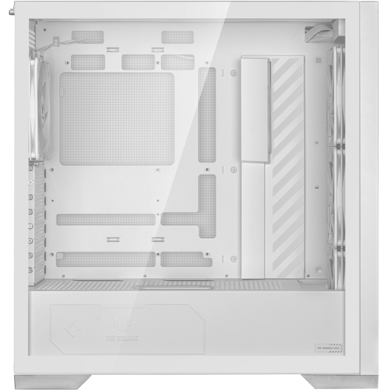 Корпус Asus TUF GAMING GT302 TG ARGB WHITE (90DC00I3-B19000) [Midi Tower, 4x 140 мм, белый]