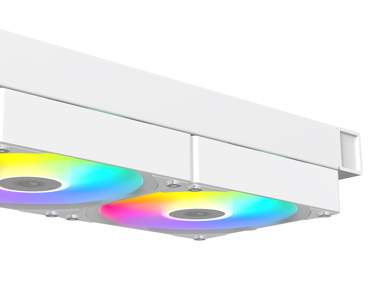 Система охлаждения ID-COOLING FX240 LCD WHITE [120 × 120 × 25 мм, 2000 об/мин, 27.2 дБ, 4 pin]