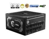 Блок питания MSI MAG A1000GL PCIE5 [1000 Вт, 80 PLUS Gold, 12x SATA, 1 x 16 pin (12VHPWR), 4 x 6+2 pin PCIe, 2x 4+4 pin CPU, ATX]