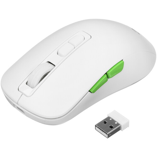 Мышь Acer OMR311 (ZL.MCECC.034) [проводная + беспроводная, светодиодная, 2400 DPI, подсветка, белый]