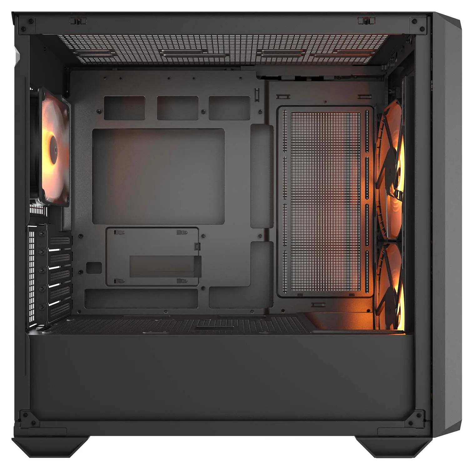 Корпус Cougar MX600 Mini RGB [Mini Tower, 1x 120 мм ARGB, 2x 160 мм ARGB, черный]