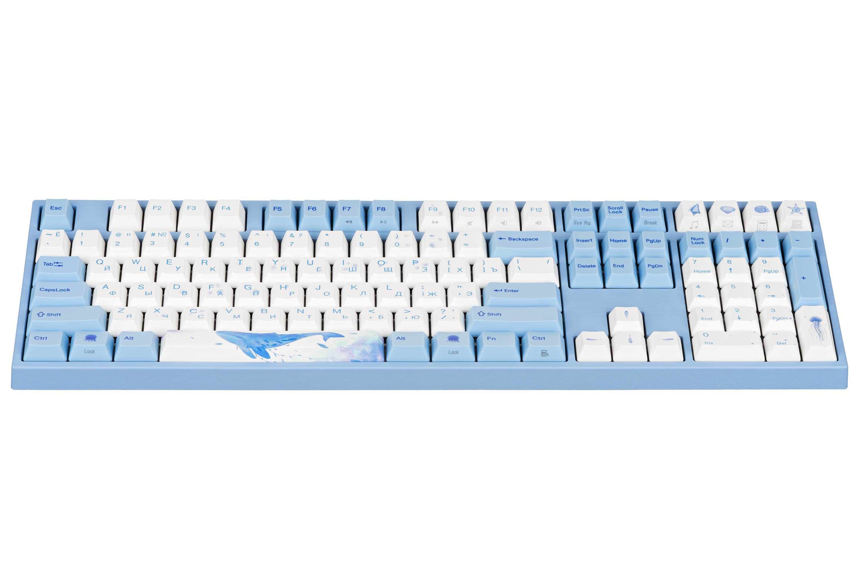 Клавиатура Varmilo VA108M Sea Melody, Cherry MX Silent Red [механическая, проводная, клавиш - 108, подсветка]