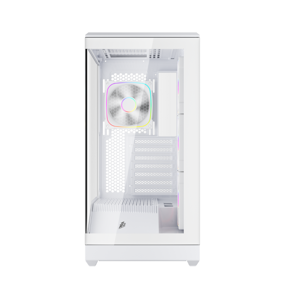 Корпус 1stPlayer FIREBASE GM7 (GM7-WH-3FN7R-W-1FN7-W) [Midi Tower, 4 x 120 мм, белый]