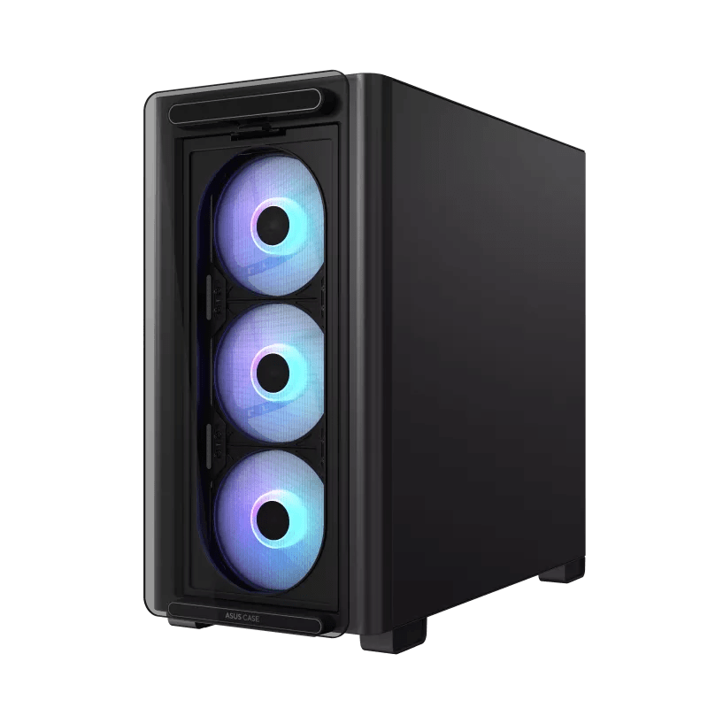 Корпус Asus A23 PLUS TG ARGB BLACK [Mini Tower, 4х 120 мм, черный]