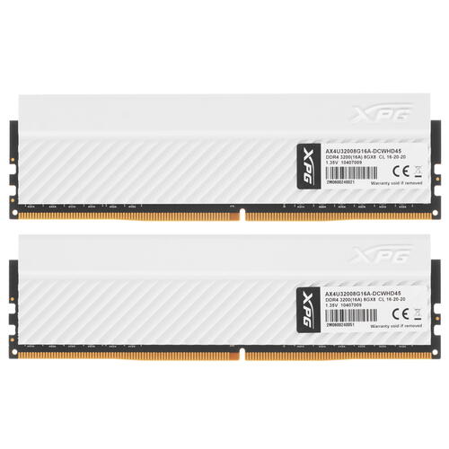 Комплект Модулей памяти ADATA XPG GAMMIX D45, AX4U32008G16A-DCWHD45 [16 ГБ DDR 4, 3200 МГц, 1.35 В]