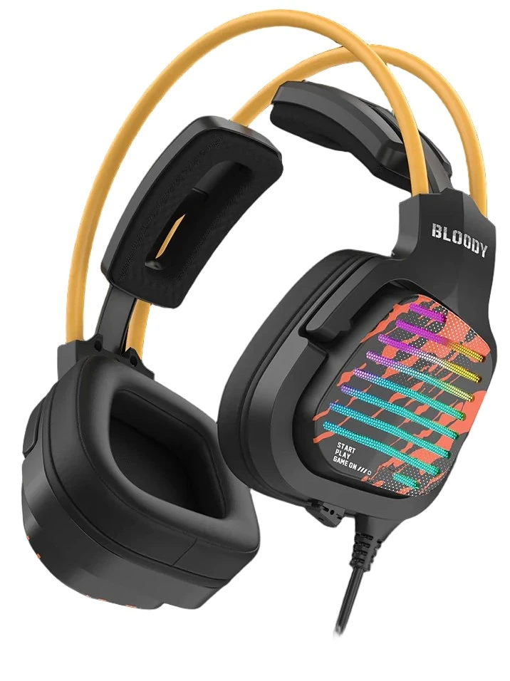 Наушники+микрофон игровые Bloody G565 Energy Black - купить в интернет-магазине Forcecom.kz Наушники+микрофон игровые Bloody G565 Energy Black