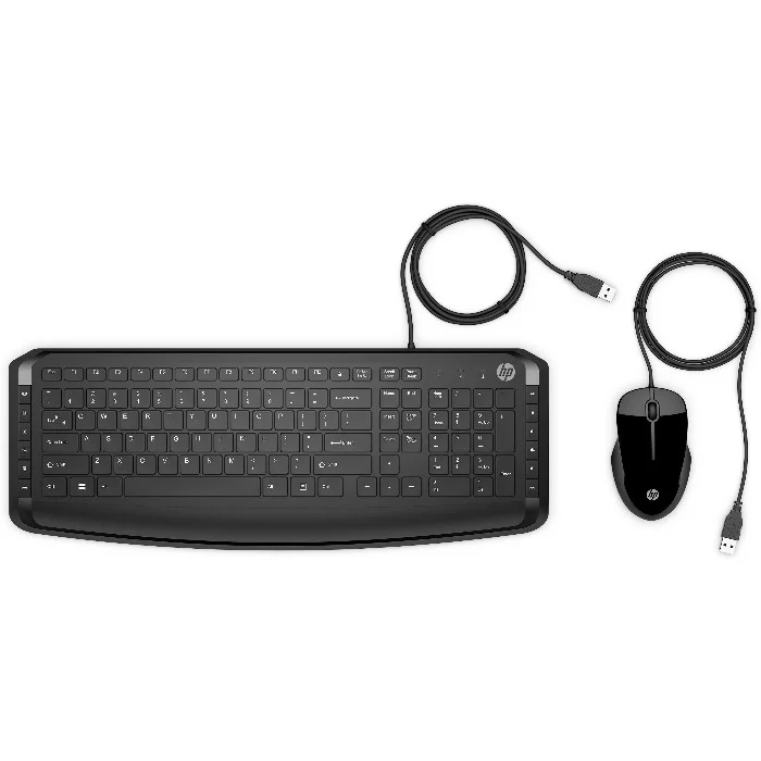 Клавиатура HP 200 (9DF28AA/ACB) [Мембранная, проводная, клавиш - 116, черная]