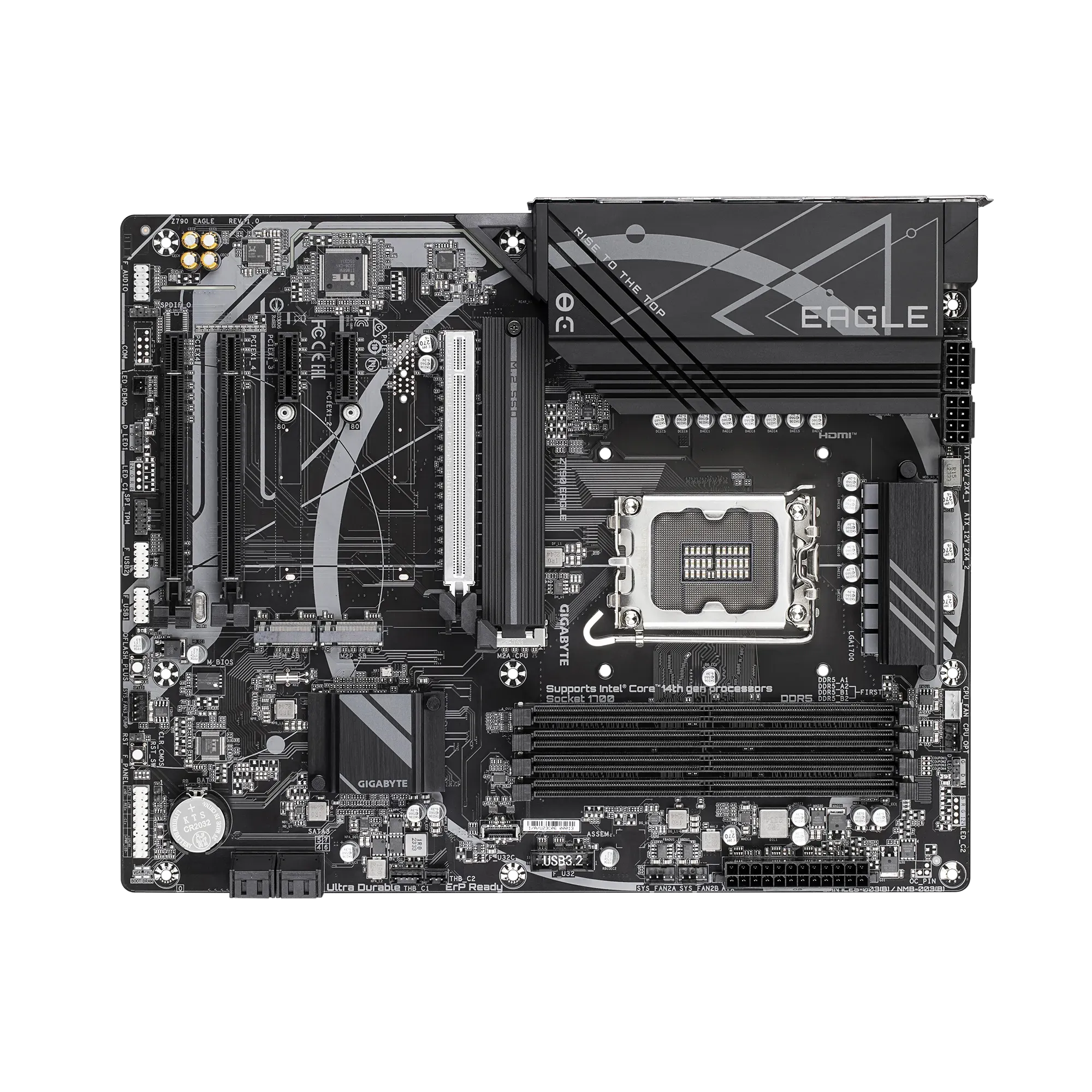 Материнская плата Gigabyte 492959 [LGA 1700, Intel Z790, 4xDDR 5, 3xM.2, 3xPCI-E x16, Standard-ATX]