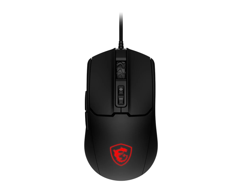 Мышь MSI FORGE GM100 [проводная, светодиодная, 6400 DPI, подсветка, черная]