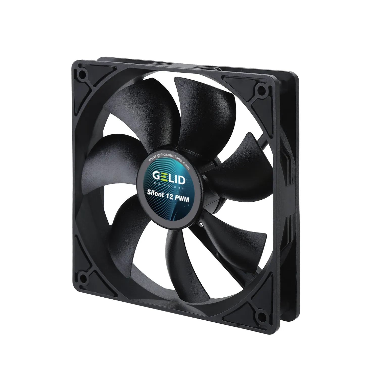 Вентилятор для корпуса Gelid Solutions SILENT 12 PWM [120 мм, 1600 об/мин, 64.5 CFM, 25.5 дБ, PWM]
