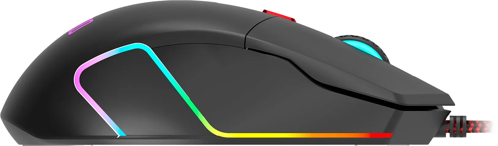 Мышь Acer Nitro OMW301 (ZL.MCECC.024) [проводная, светодиодная, 7200 DPI, подсветка, черная]