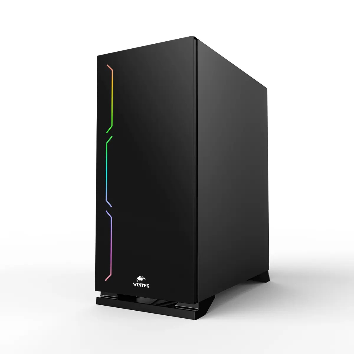 Корпус Wintek Wave D528 TG, Midi tower, черный - купить в интернет-магазине Forcecom.kz Корпус Wintek Wave D528 TG, Midi tower, черный