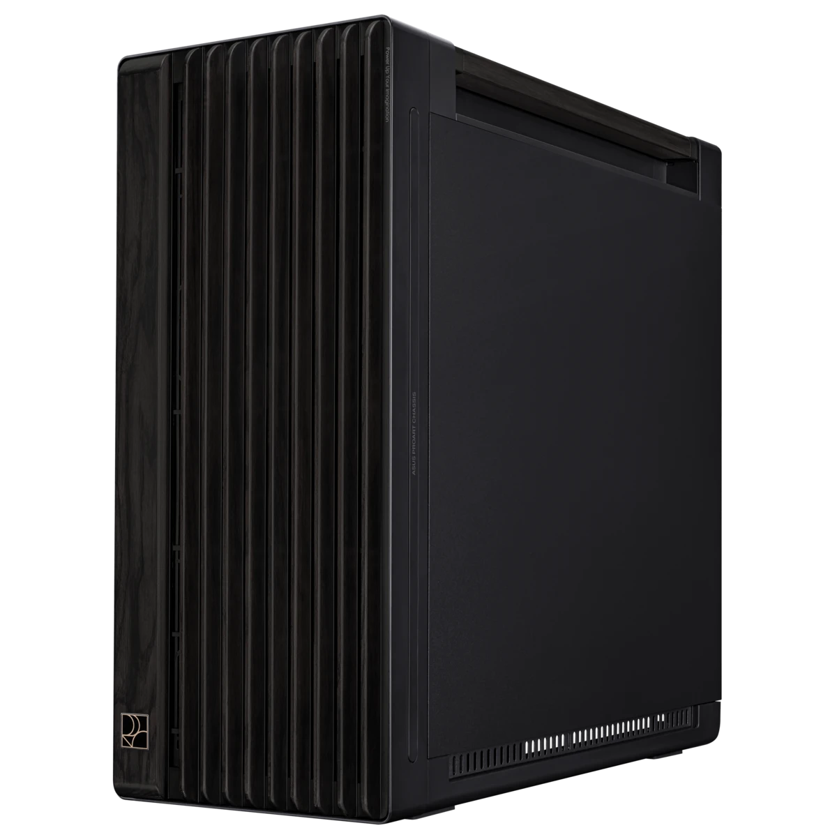Корпус Asus PROART PA602 WOOD TG PWM BLACK [Midi Tower, 1 x 140 мм, 2 x 200 мм]