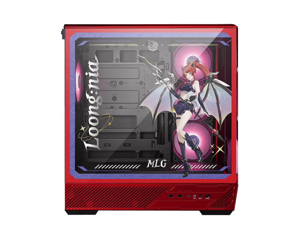 Корпус MSI PANO 130R MLG EDITION [Midi Tower, красный]