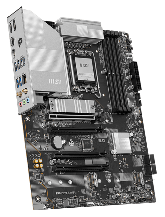 Материнская плата MSI PRO Z890-S WIFI [LGA 1851, Intel Z890, 4xDDR 5, 3xM.2, 4xPCI-E x16, Standard-ATX]
