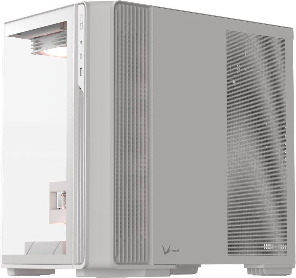 Корпус Formula V Crystal Z7 PA [Midi Tower, 5 x 120мм ARGB, белый]