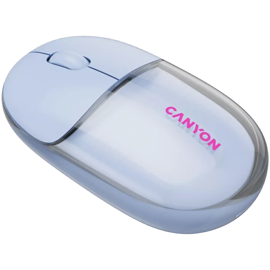 Мышь Canyon OnClick 24 (CNS-CMSW24BL) [беспроводная, светодиодная, 1200 DPI, 125 Гц, голубая]