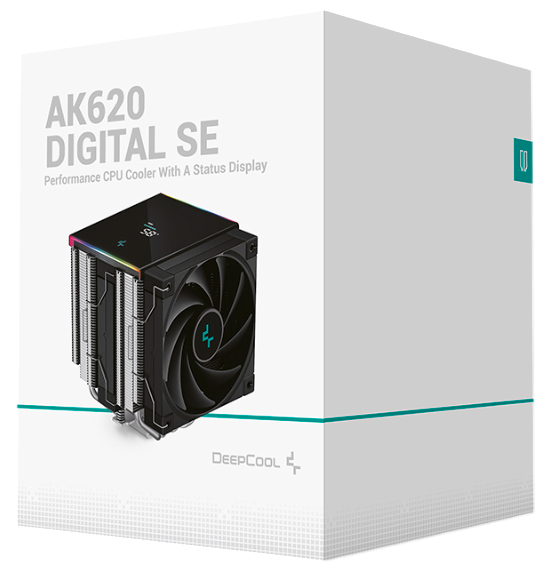 Система охлаждения DeepCool AK620 DIGITAL SE [120 x 120 мм, 1850 об/мин, 28 дБ, 4 pin]