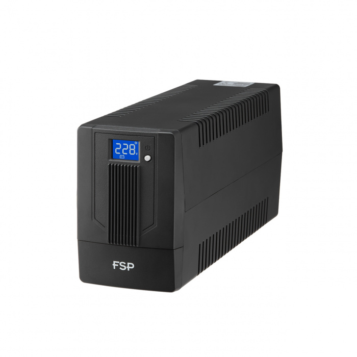 ИБП FSP iFP 800 480W/батарея 12V 9Ah/USB port/RJ 45/2 розетки Euro/ЖК дисплей