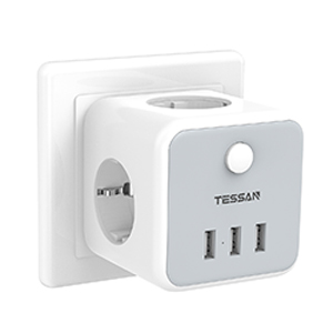 Сетевой фильтр Tessan TS-301-DE серый - купить по цене 11 400 тг. в интернет-магазине Forcecom.kz