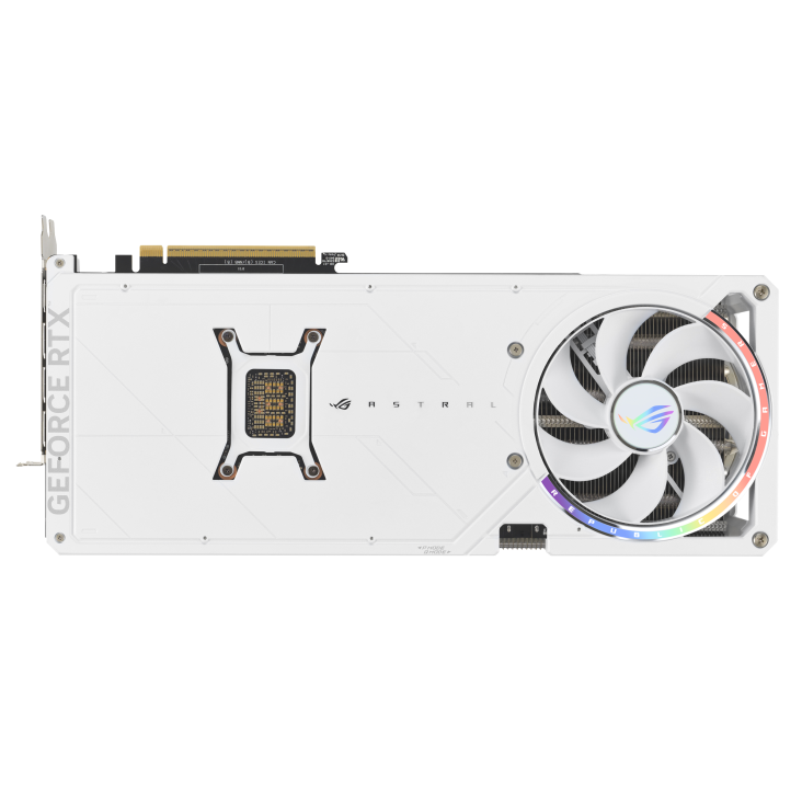 Видеокарта Asus GeForce RTX 5080 ROG Astral WHITE OC Edition (ROG-ASTRAL-RTX5080-O16G-WHITE) [16 ГБ, GDDR7, 256 бит, HDMI (2 шт), DisplayPort (3 шт)]