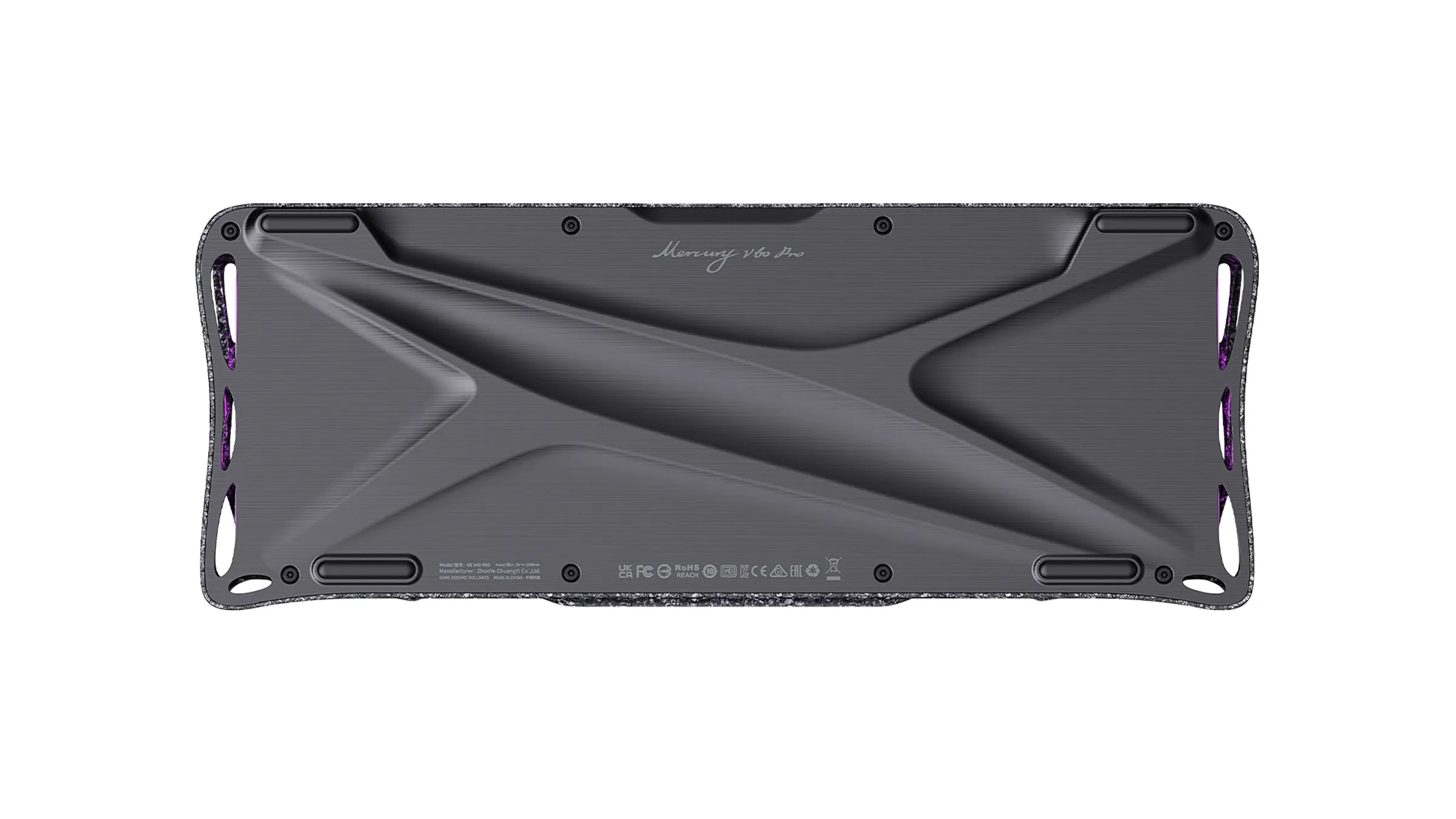 Клавиатура Gravastar Mercury V60 Pro Cyber Frost Black [Магнитная, проводная, клавиш - 64, подсветка, черная]