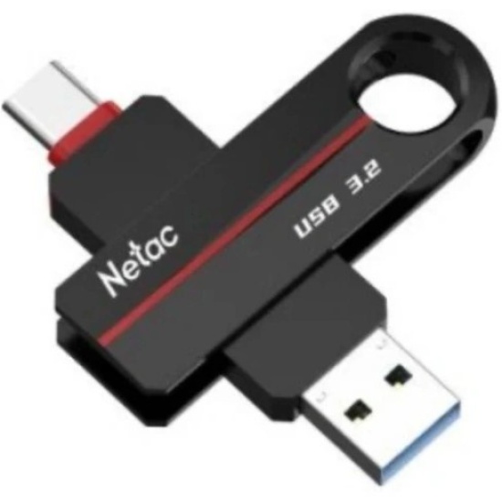 Флэш-накопитель Netac US18 (NT03US18C-064G-32BK) USB3.2+TypeC Dual Flash Drive 64GB